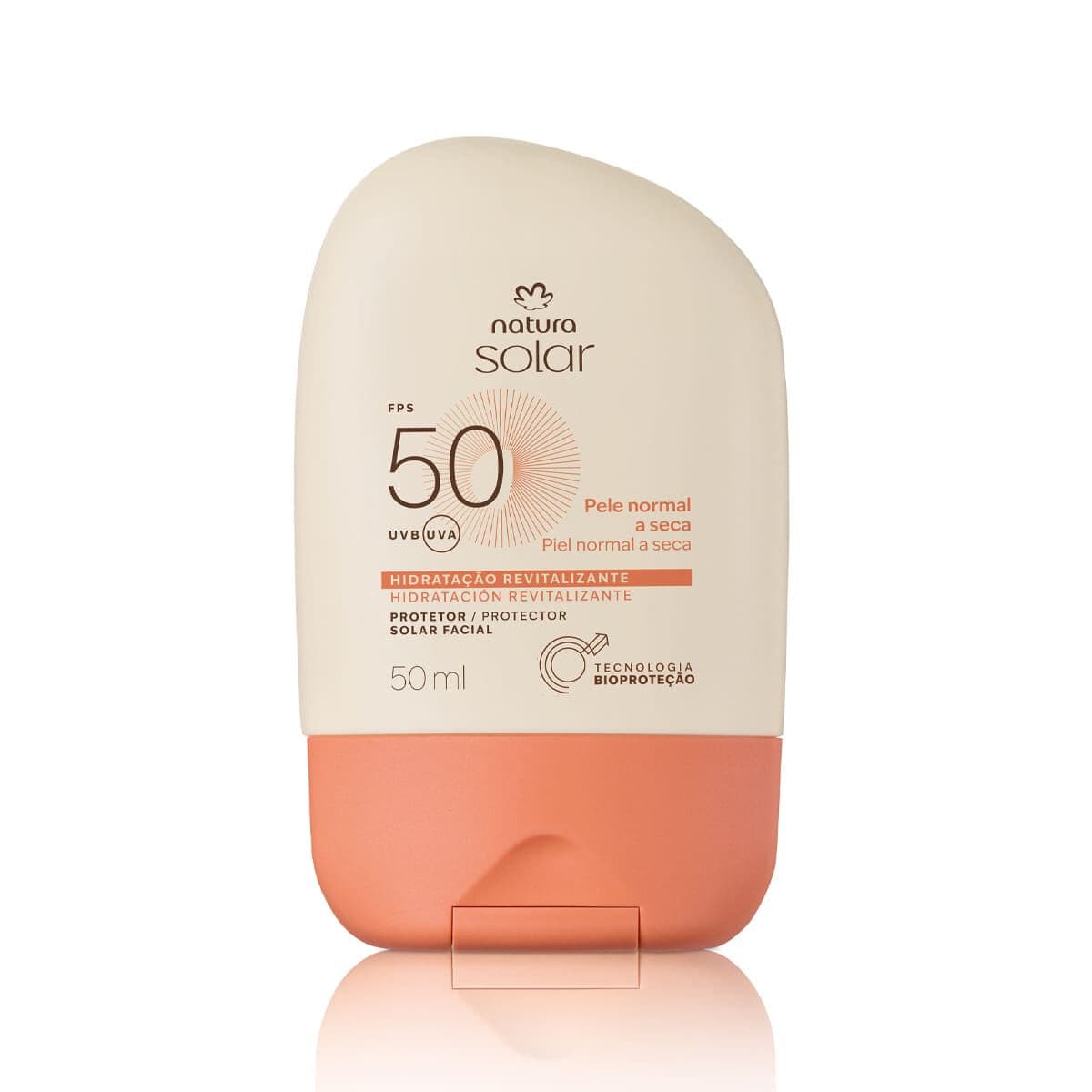 Protetor Solar Facial Pele Normal a Seca FPS 50 Natura Solar 50 ml — foto 1