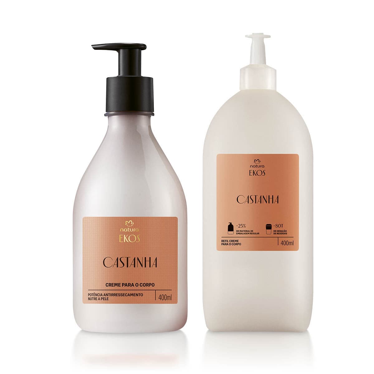 Kit Ekos Castanha Creme para o Corpo e Refil — foto 1