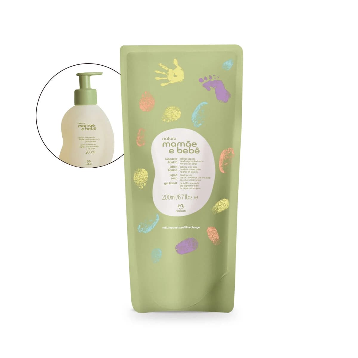 Refil Sabonete Líquido da Cabeça aos Pés 200 ml — foto 1