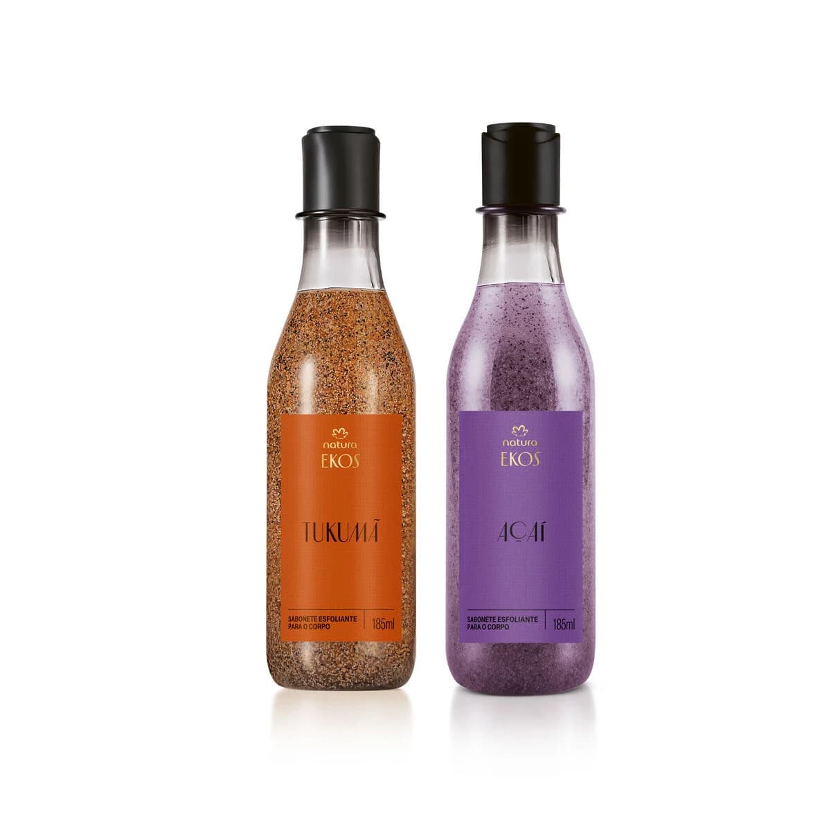 Kit Sabonete Líquido Esfoliante para o Corpo Ekos Tukumã e Açaí 2 produtos de 185 ml — foto 1