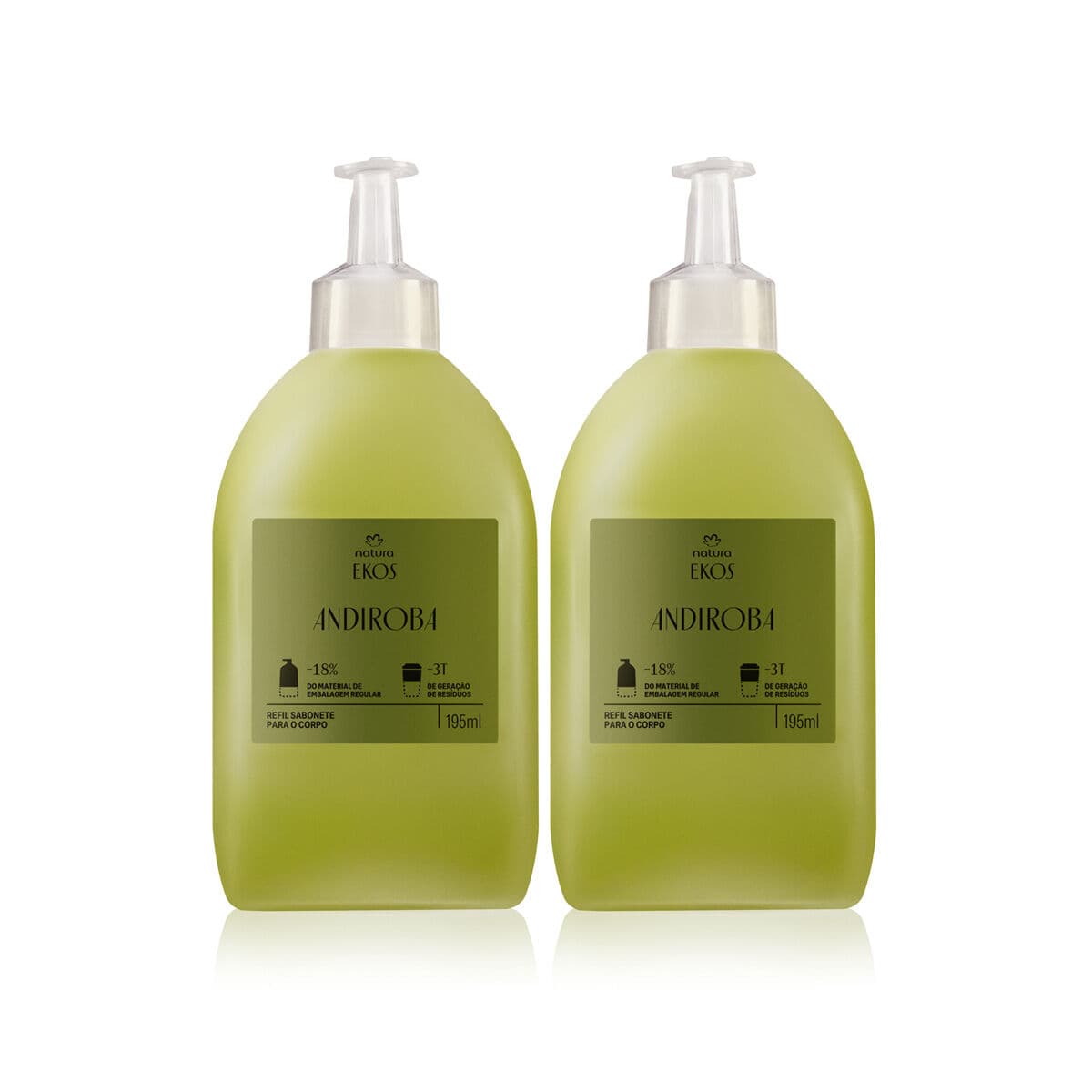 Kit Ekos Refil de Sabonete Líquido para o Corpo Andiroba 2 unidades de 195 ml — foto 1