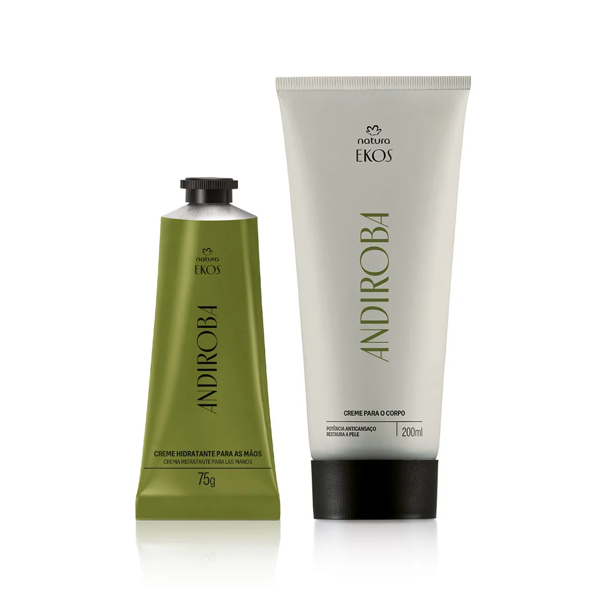 Kit Creme Hidratante para Mãos e Creme Desodorante Hidratante para o Corpo Ekos Andiroba — foto 1