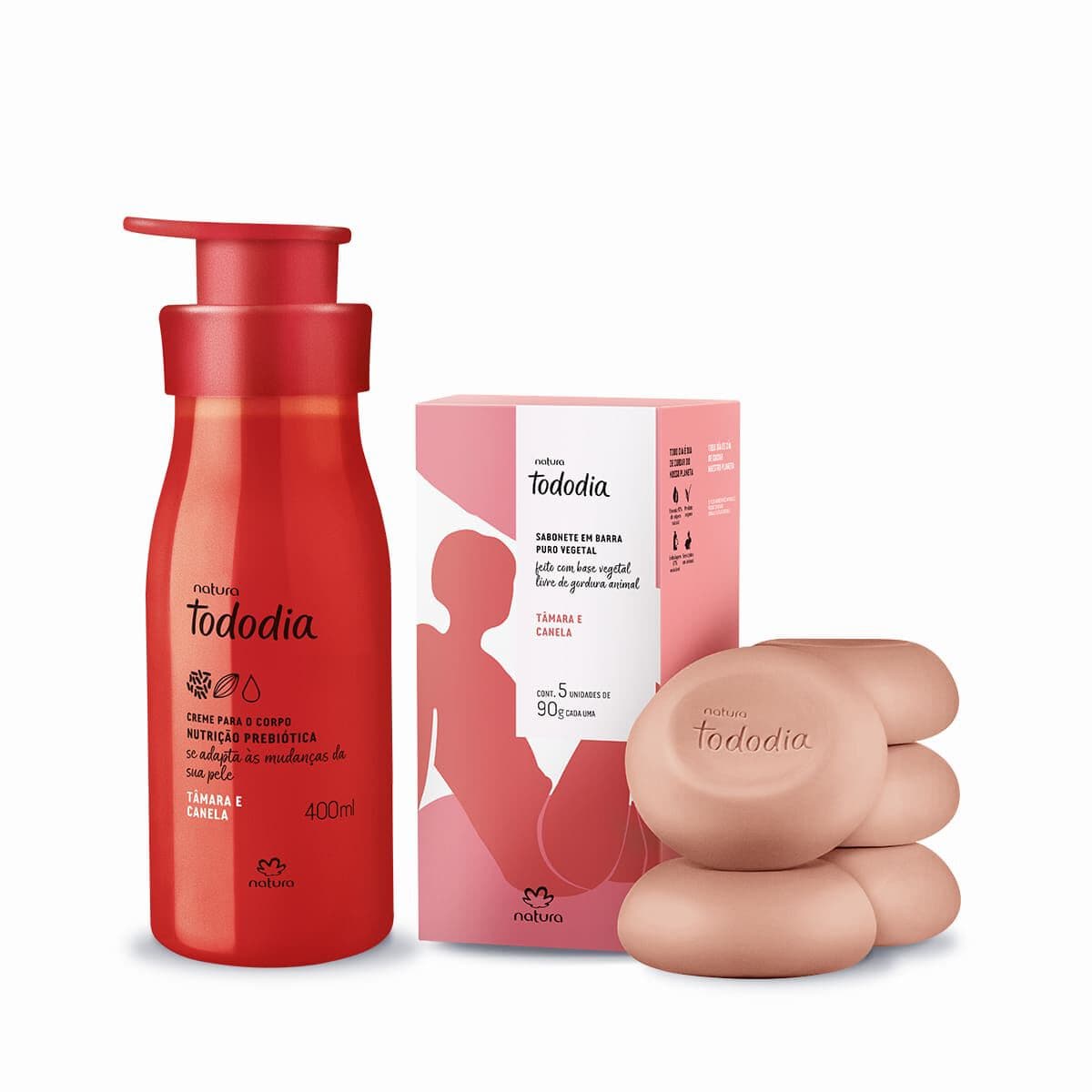 Kit Tododia Tâmara e Canela com Sabonete e Hidratante (2 produtos) — foto 1