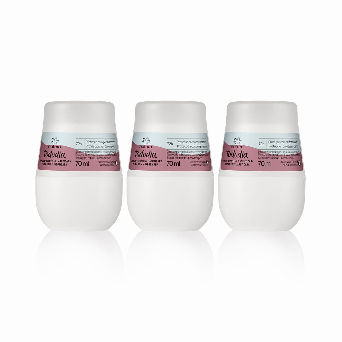 Kit Desodorante Antitranspirante Roll-on Amora Vermelha e Jabuticaba (3 unidades) — foto 1
