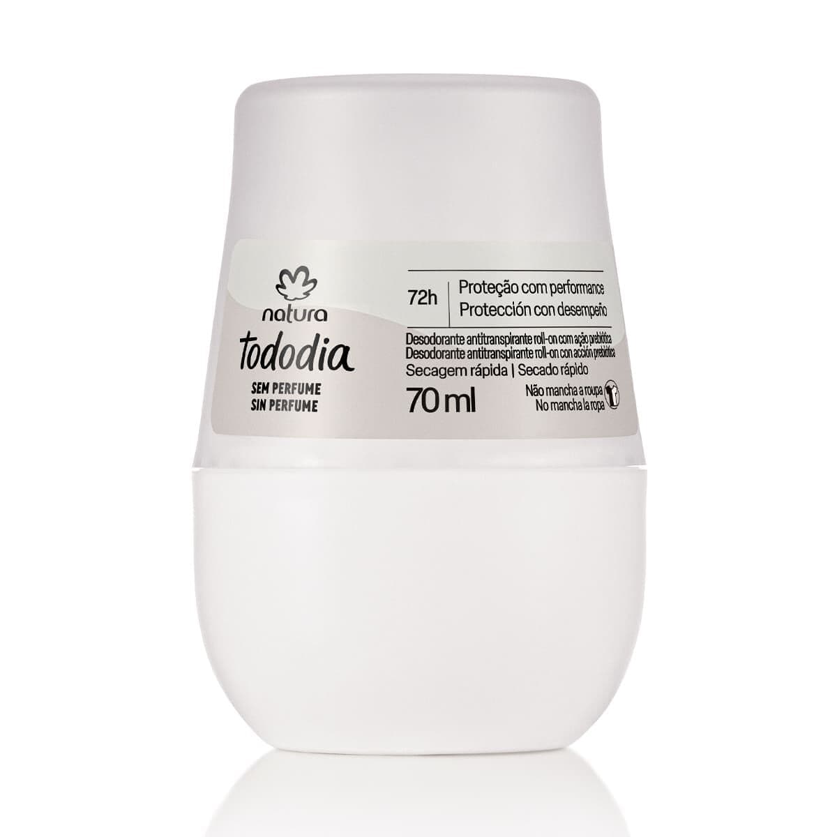 Desodorante Antitranspirante Roll-on Tododia Sem Perfume 70 ml — foto 1