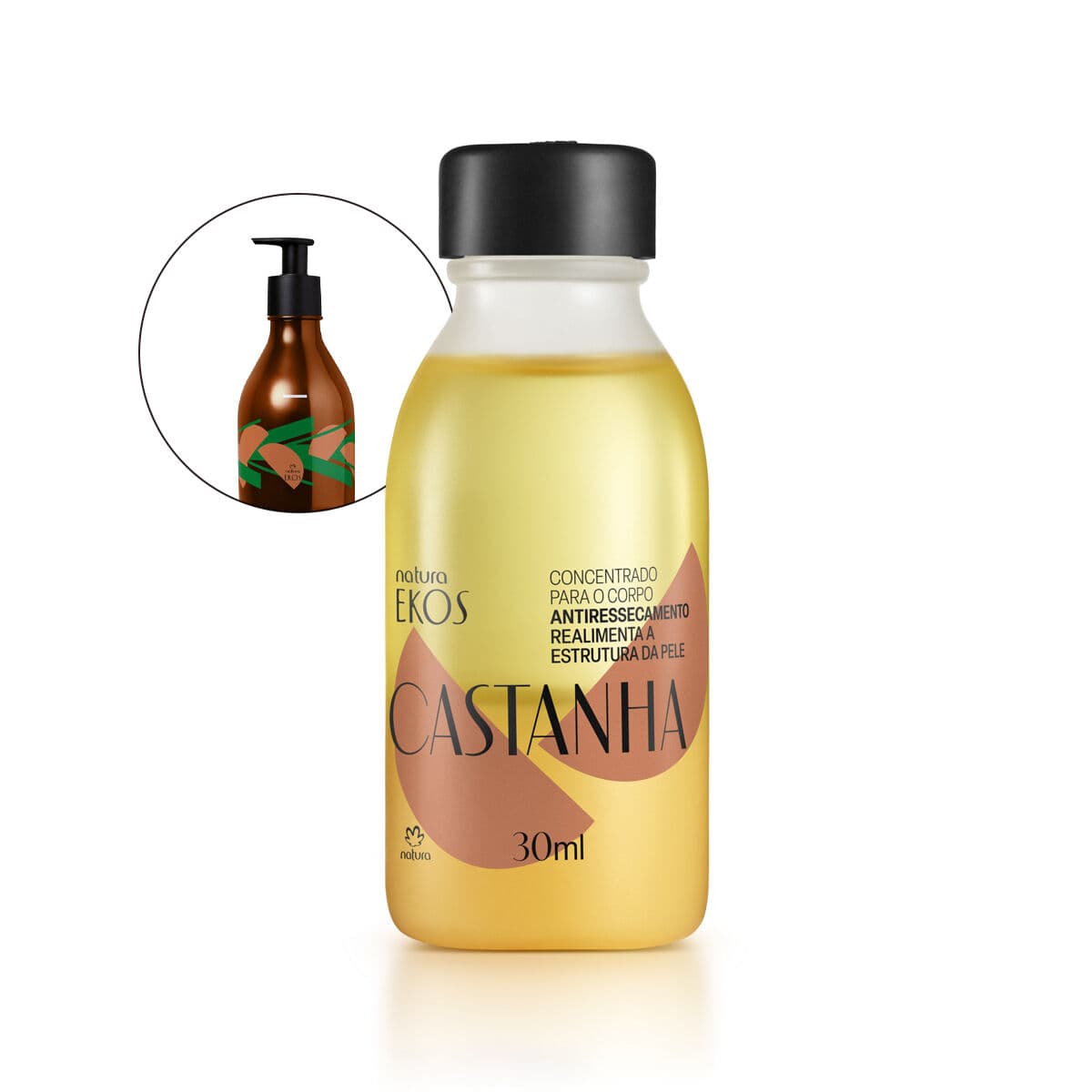 Refil Concentrado Corporal em Creme Ekos Castanha 30ml — foto 1