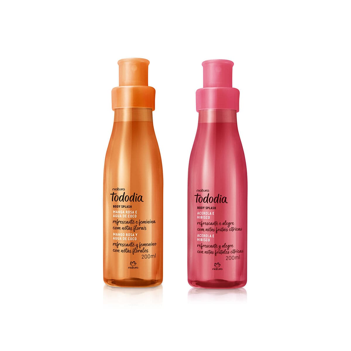 Kit Body Splash Tododia Manga Rosa e Água de Coco + Acerola e Hibisco 2 produtos de 200 ml — foto 1