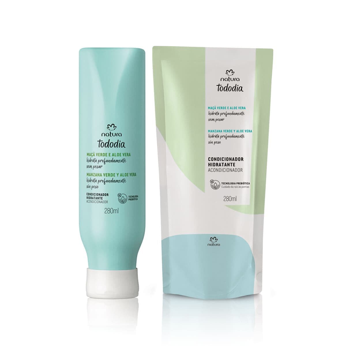 Kit Condicionador Hidratante Tododia Maçã e Aloe Vera com Refil — foto 1