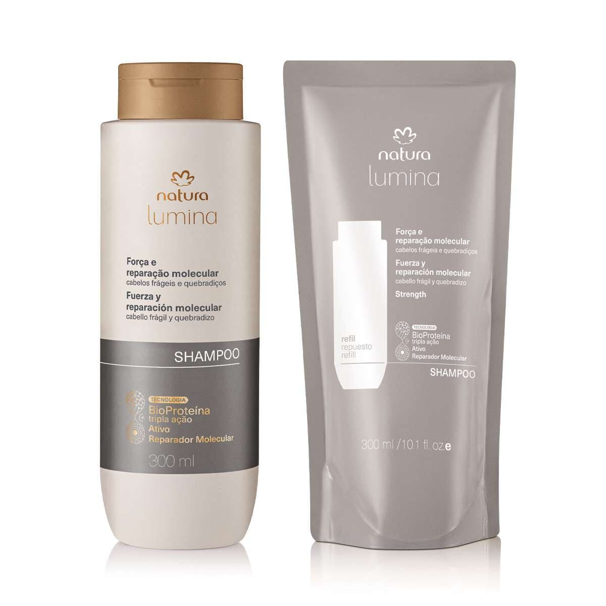 Kit Shampoo Lumina Força e Reparação Molecular com Refil — foto 1