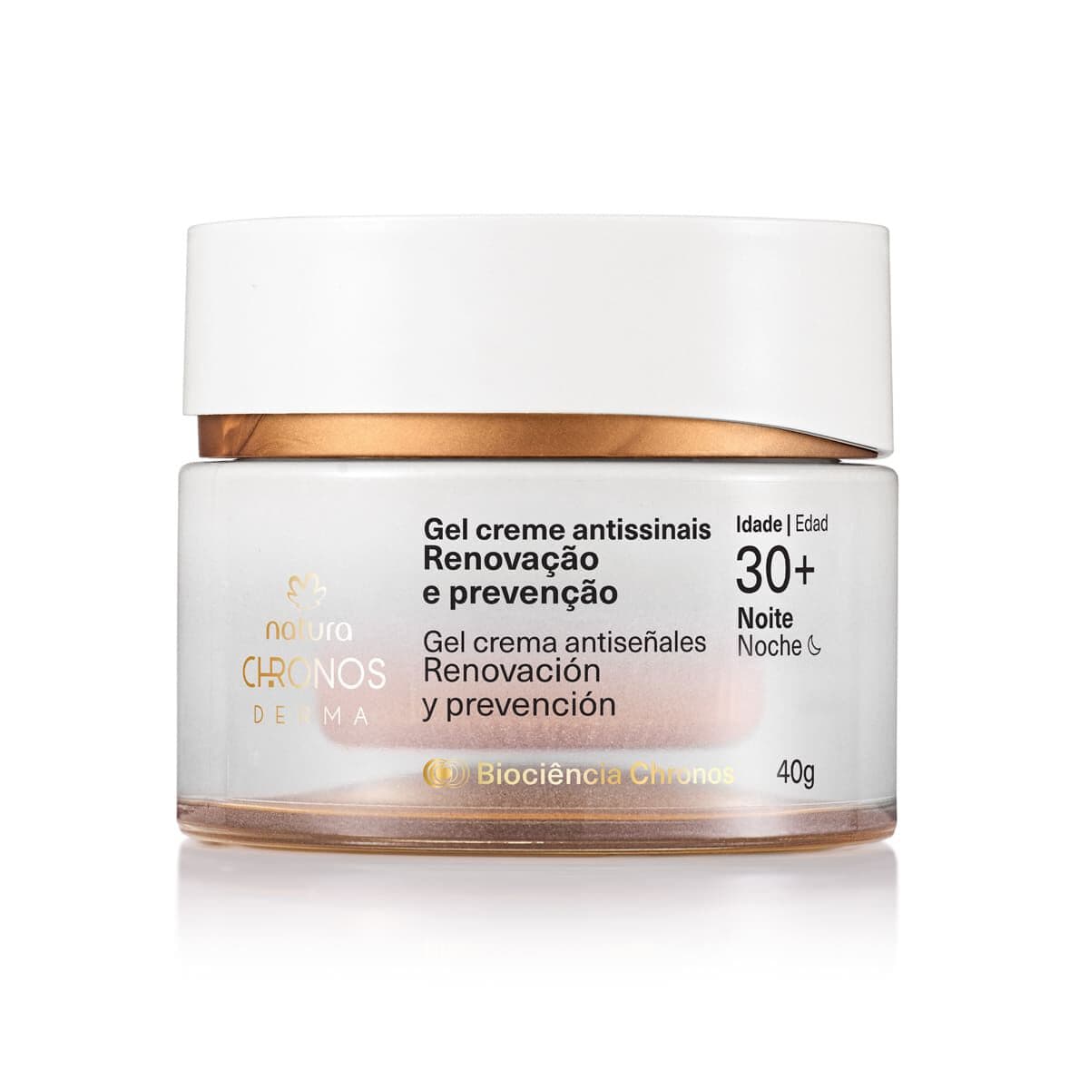 Gel Creme Antissinais Renovação e Prevenção 30+ Noite Chronos Derma 40 g — foto 1