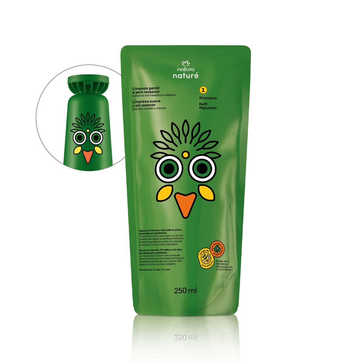 Refil Shampoo Cabelos Cacheados e Crespos Naturé 250 ml — foto 1
