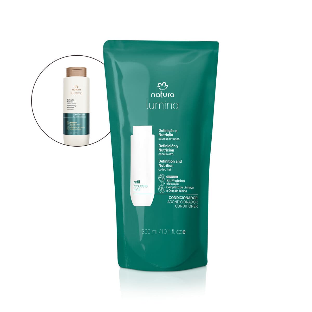 Refil Condicionador Nutritivo para Cabelos Crespos Lumina 300 ml — foto 1