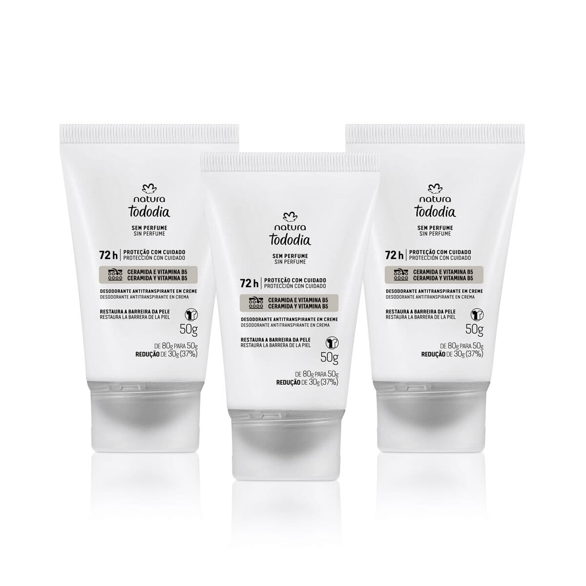 Kit Desodorante em Creme Tododia Sem Perfume (3 produtos) — foto 1