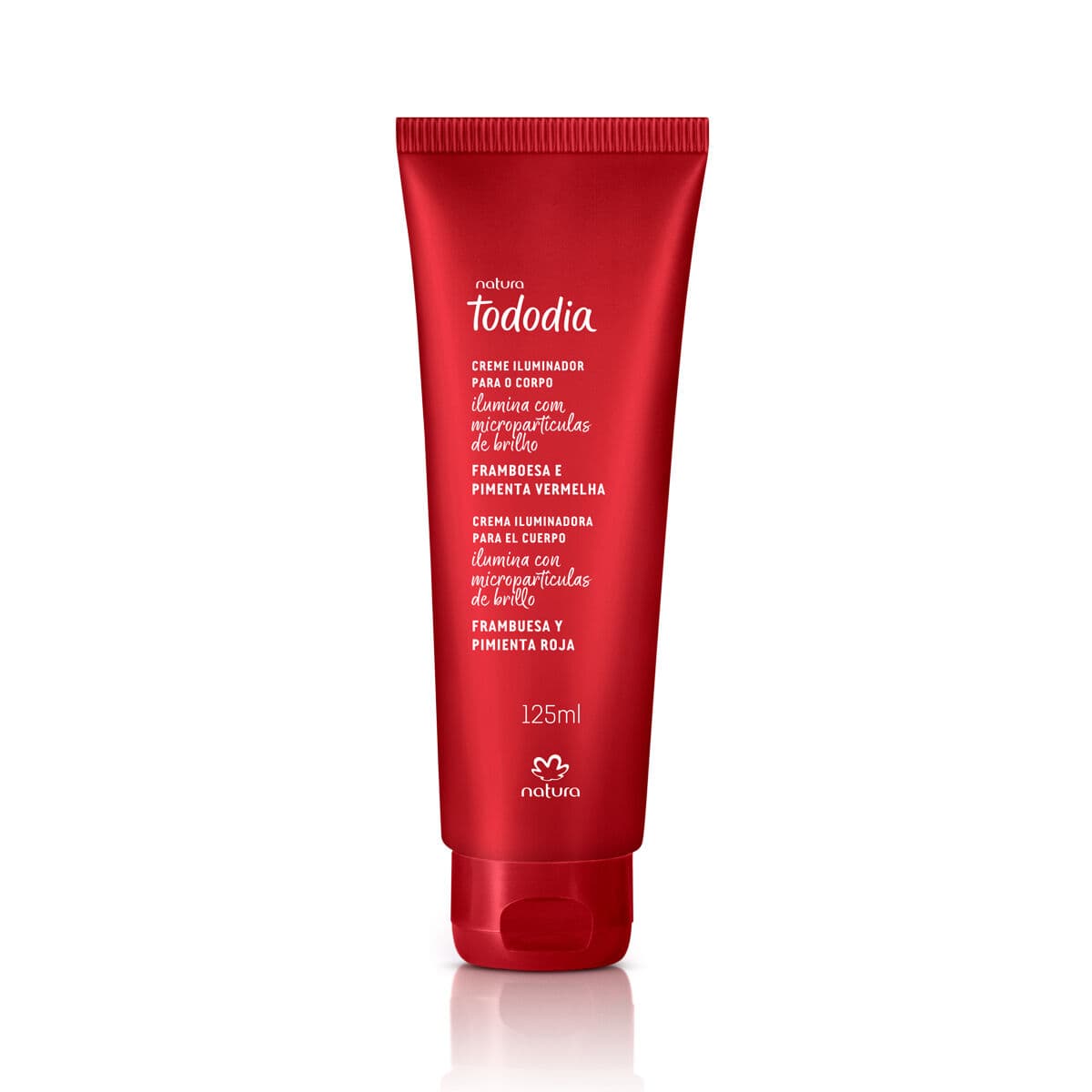 Desodorante Hidratante Corporal Iluminador Tododia Framboesa e Pimenta Vermelha 125 ml — foto 1