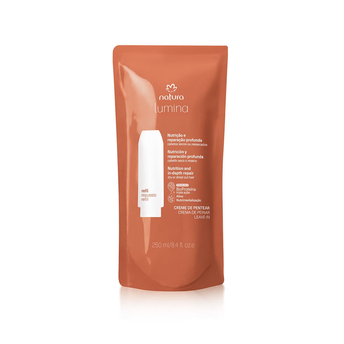 Refil Creme de Pentear Selador de Cutículas Cabelos Secos ou Ressecados Lumina — foto 1