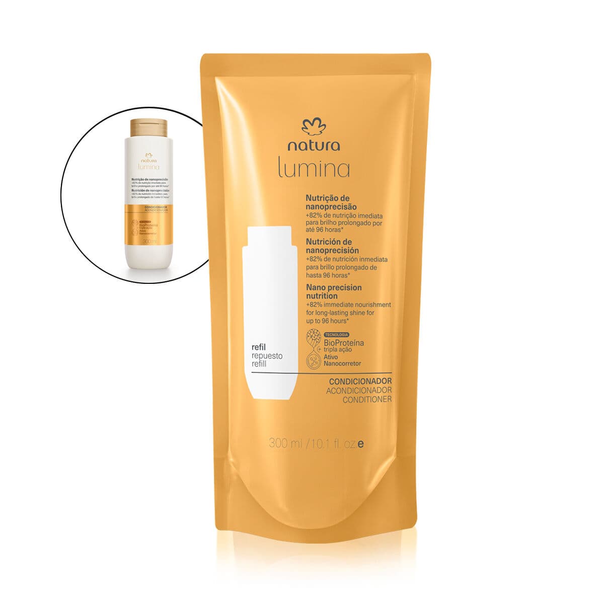 Refil Condicionador Lumina Nutrição de Nanoprecisão 300 ml — foto 1