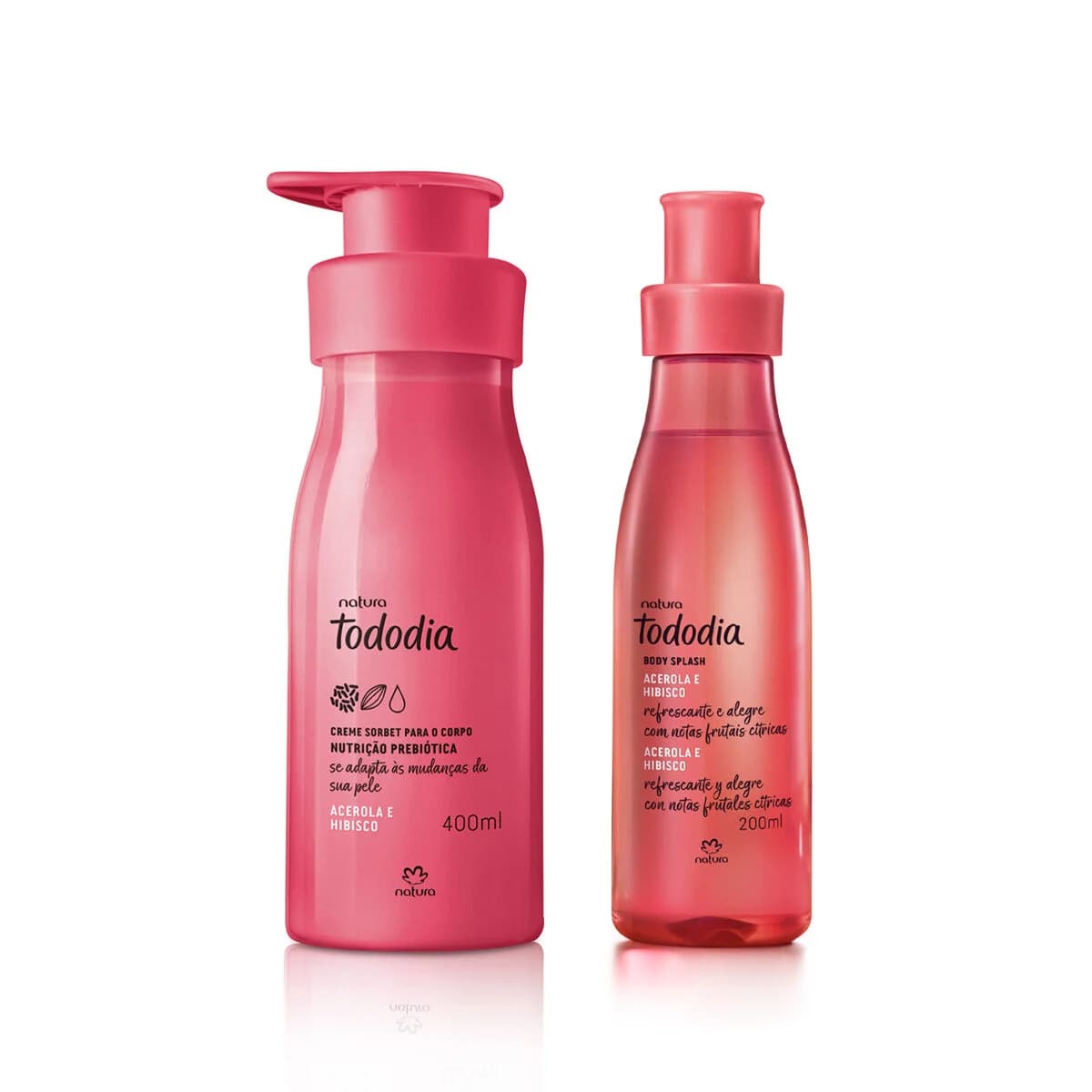 Kit Body Splash e Creme Sorbet Nutritivo Tododia Acerola e Hibisco — foto 1