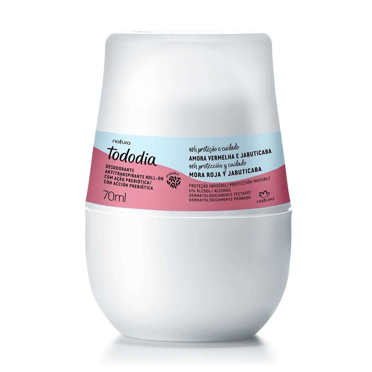 Desodorante Antitranspirante Roll on Tododia Amora Vermelha e Jabuticaba 70 ml — foto 1