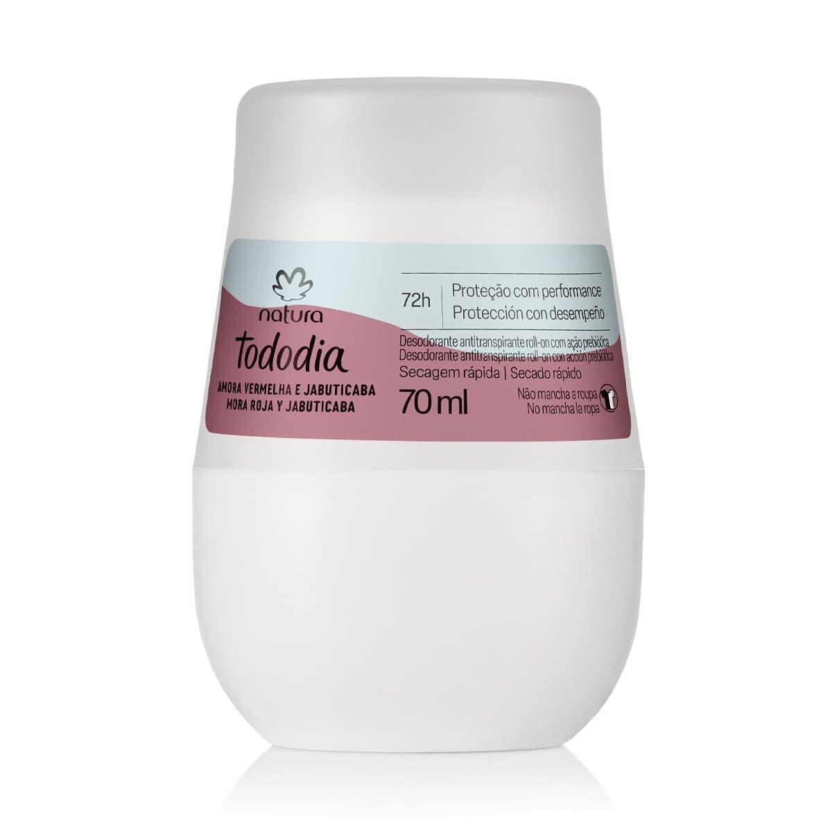 Desodorante Antitranspirante Roll-on Tododia Amora Vermelha e Jabuticaba 70 ml — foto 1