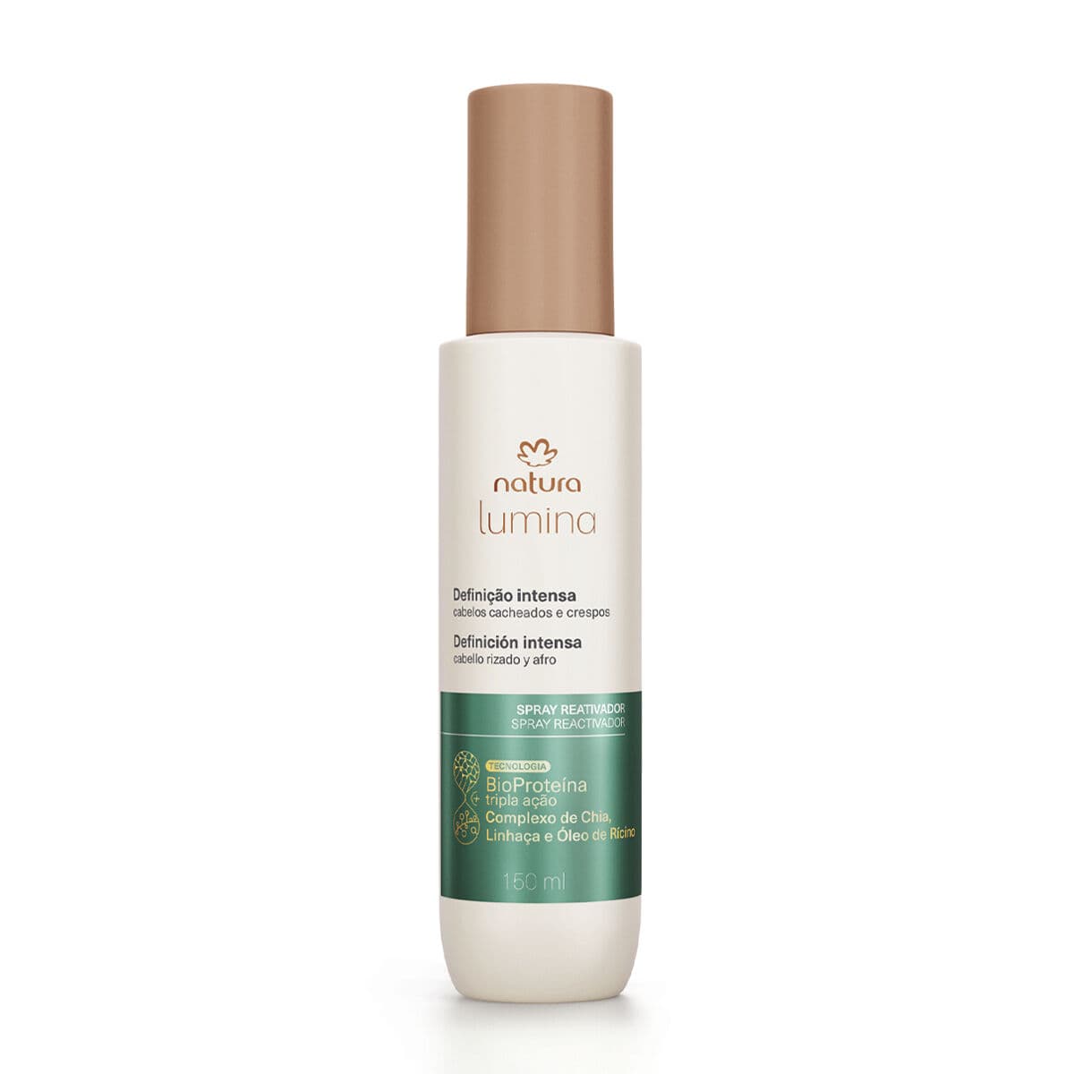 Spray Umidificador Reativador para Cabelos Cacheados e Crespos Lumina 150 ml — foto 1