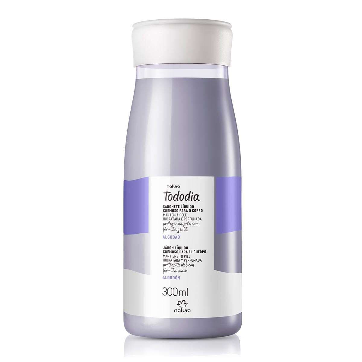 Sabonete Líquido Cremoso para o Corpo Tododia Algodão 300 ml — foto 1