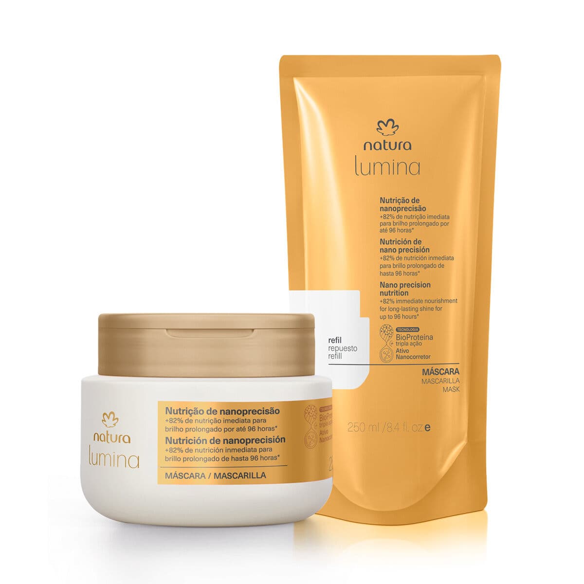 Kit Máscara Lumina Nutrição de Nanoprecisão com Refil — foto 1