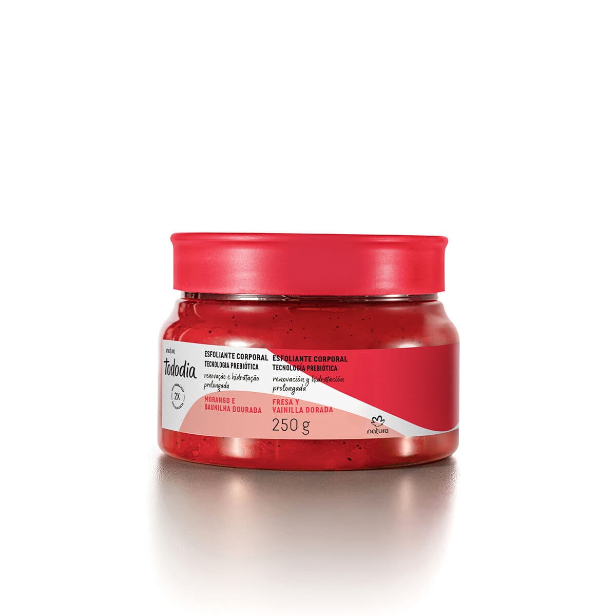 Esfoliante para o Corpo Tododia Morango e Baunilha Dourada 250 g — foto 1