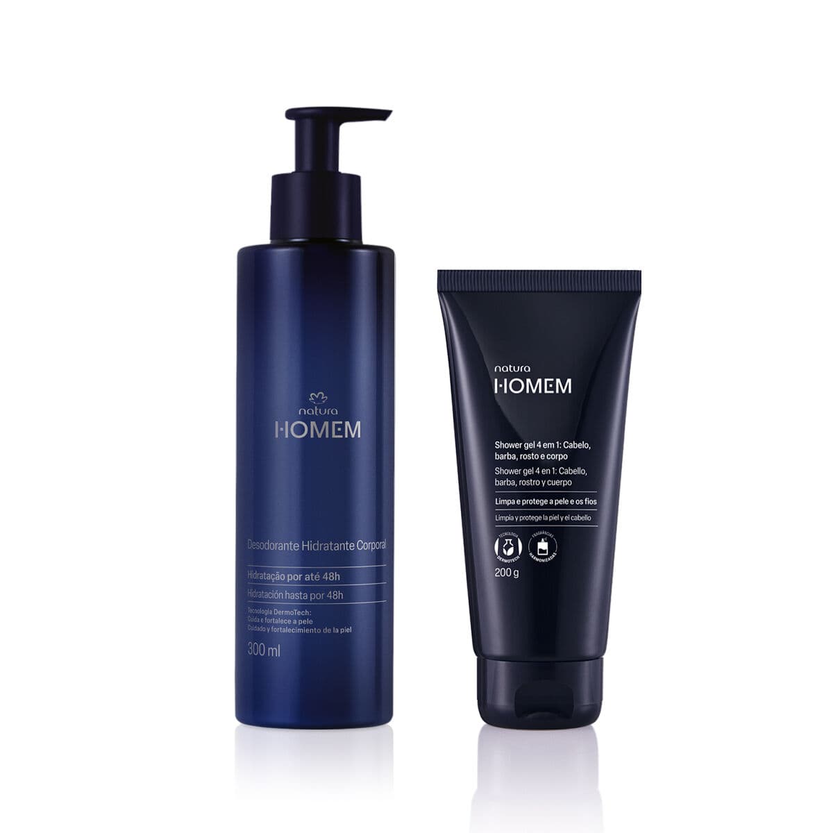 Kit Shower Gel e Desodorante Hidratante Corporal Natura Homem (2 produtos) — foto 1