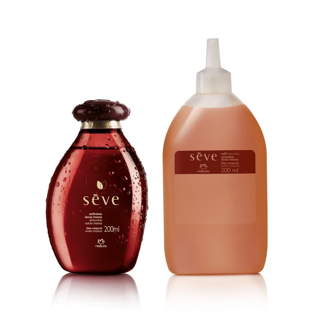 Kit Óleo Desodorante Corporal Sève Amêndoas Doces Intensa com Refil 2 un de 200 ml — foto 1