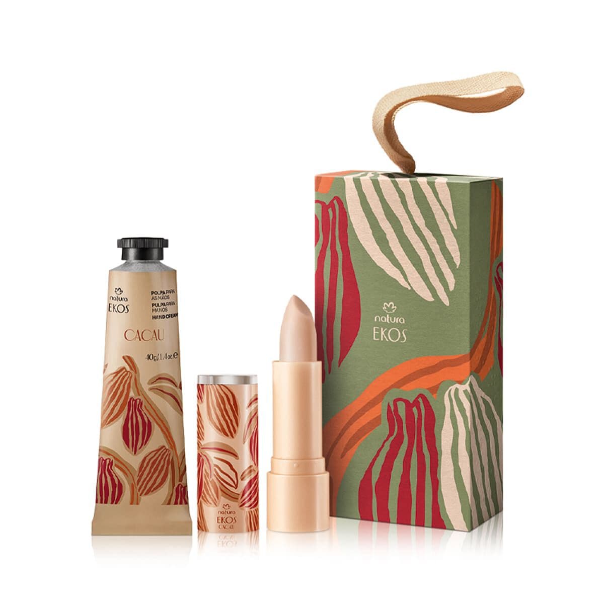 Presente Natura Ekos Cacau Kit Hidratante para Mãos e Lábios (2 produtos) — foto 1
