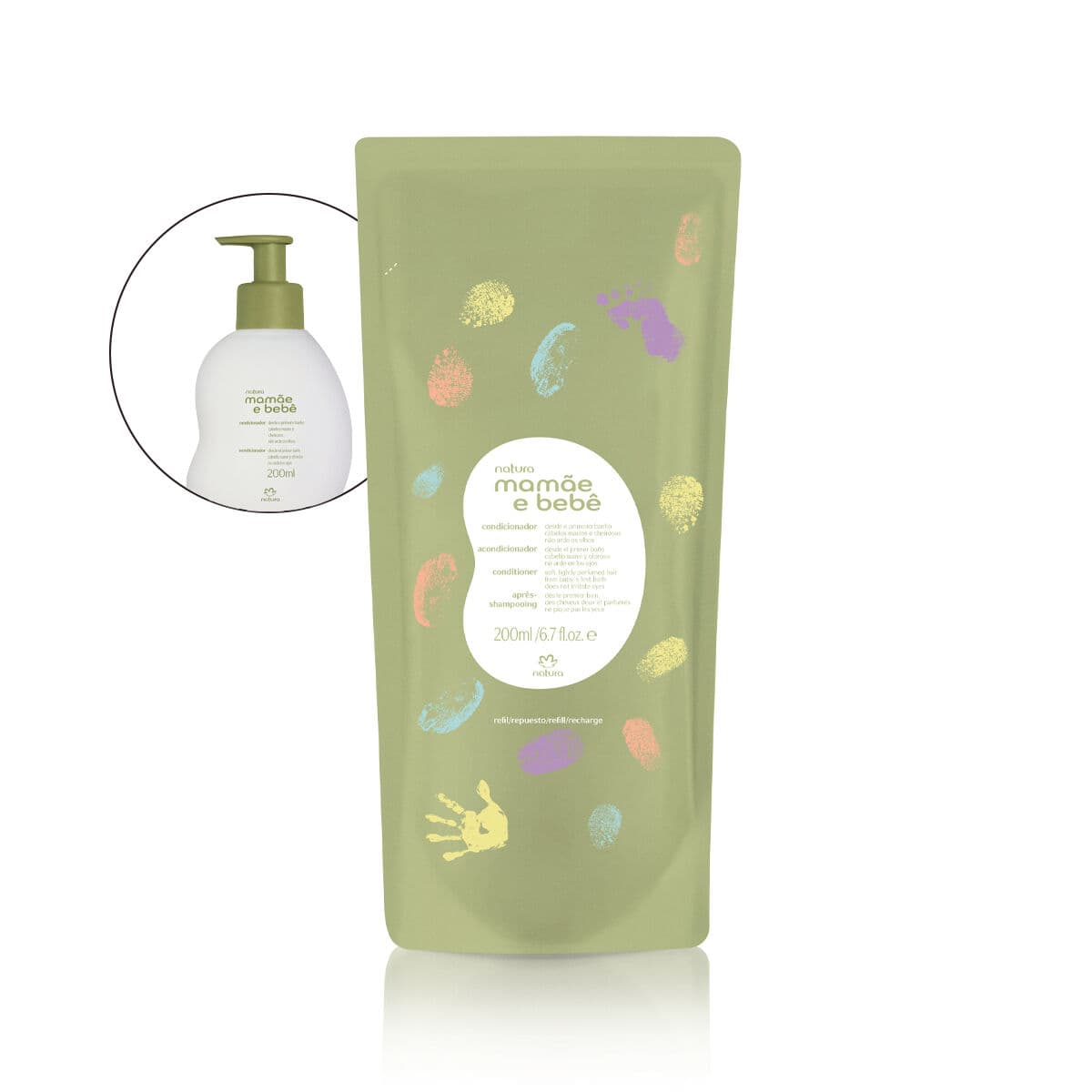 Refil Condicionador Suave Mamãe e Bebê 200 ml — foto 1