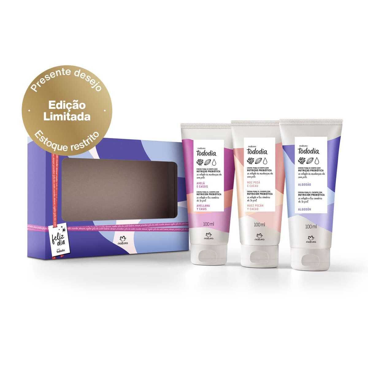 Presente Natura Tododia Trio Corporal Best Seller 3 unidades de 100 ml — foto 1