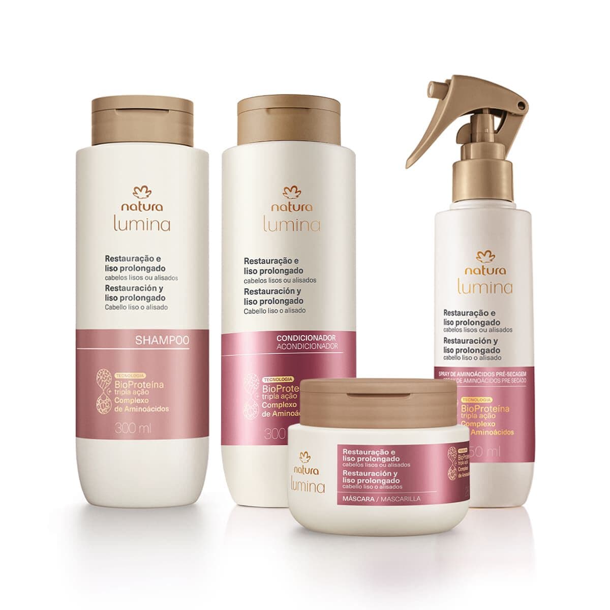 Kit Lumina para Restauração e Liso Prolongado (4 produtos) — foto 1
