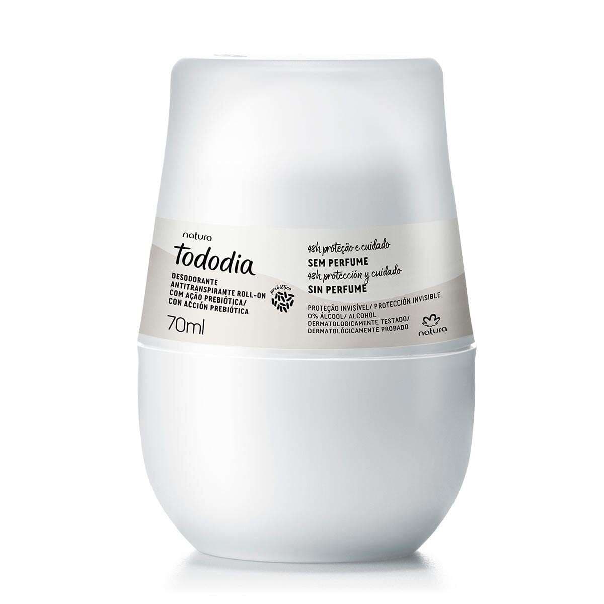 Desodorante Antitranspirante Roll on Tododia Sem Perfume 70 ml — foto 1