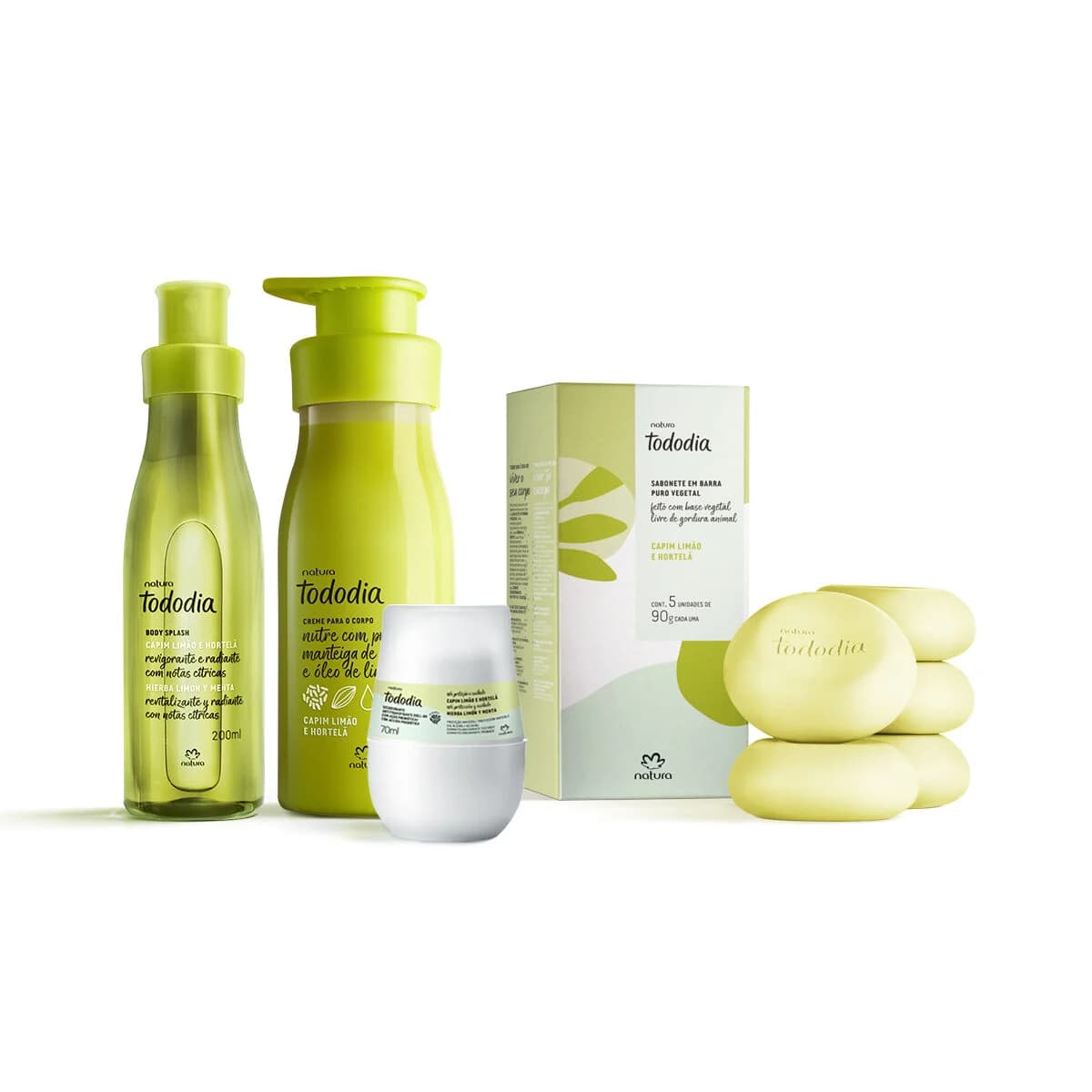 Kit Tododia Capim Limão e Hortelã Completo (4 produtos) — foto 1