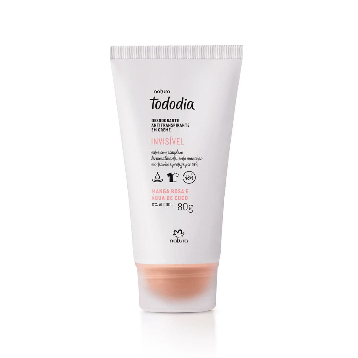 Desodorante Antitranspirante em Creme Tododia Manga Rosa e Água de Coco 80 g — foto 1