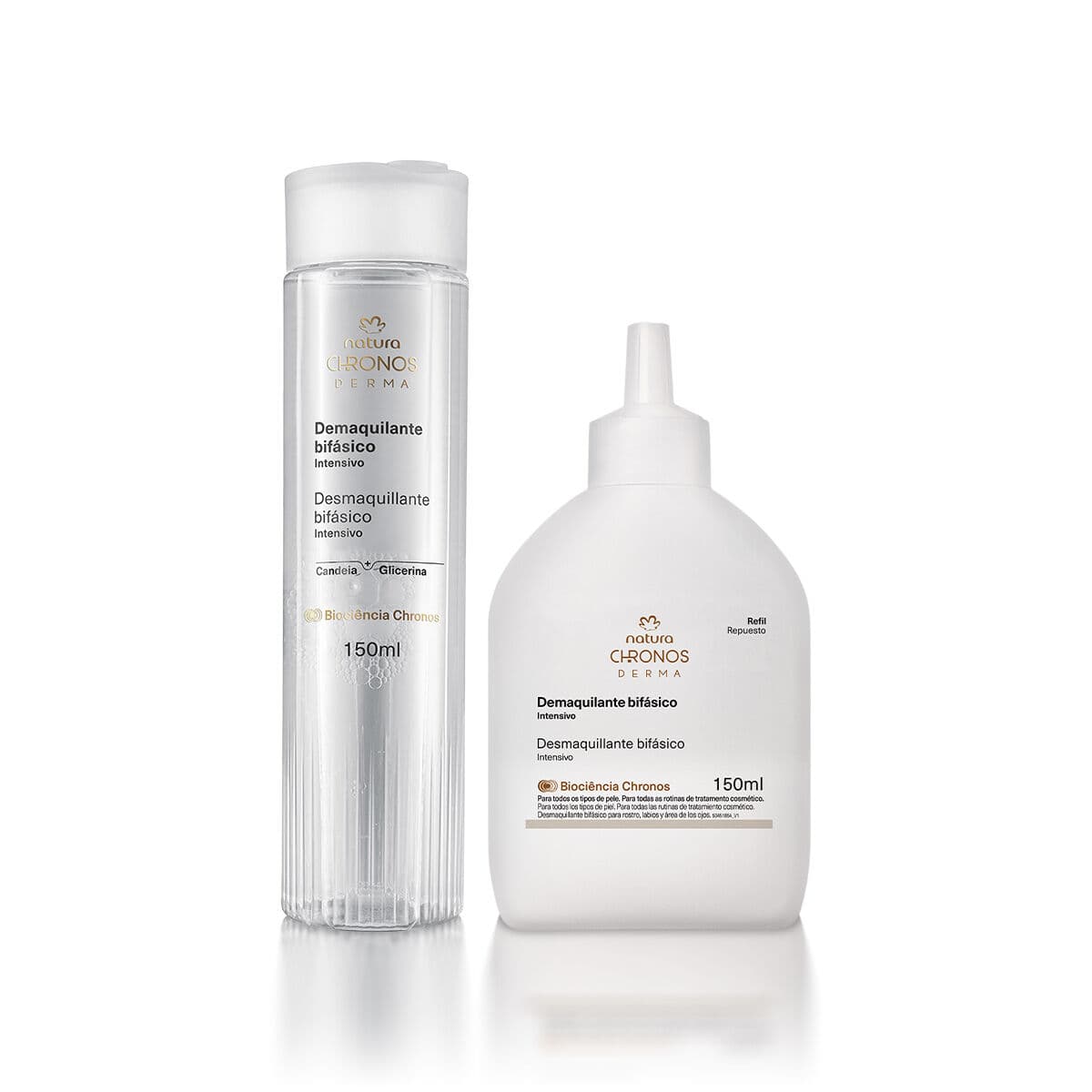 Kit Demaquilante Bifásico com Refil Chronos Derma — foto 1