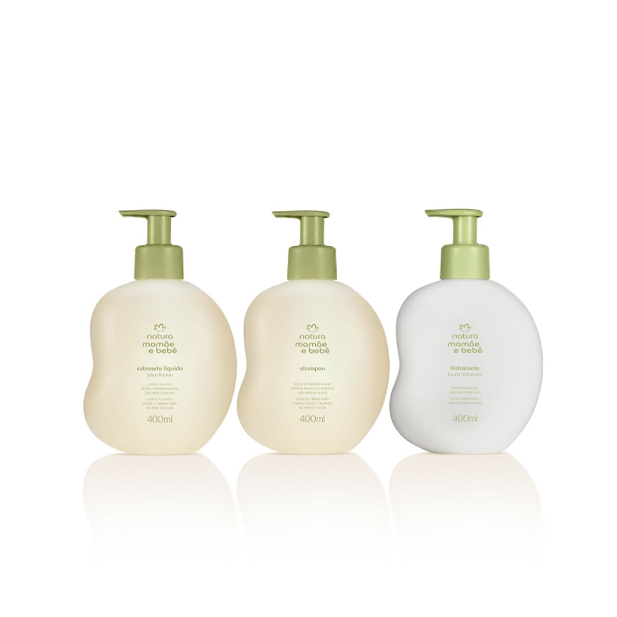 Kit Mamãe Bebê Shampoo + Sabonete Líquido + Hidratante 3 produtos de 400 ml — foto 1