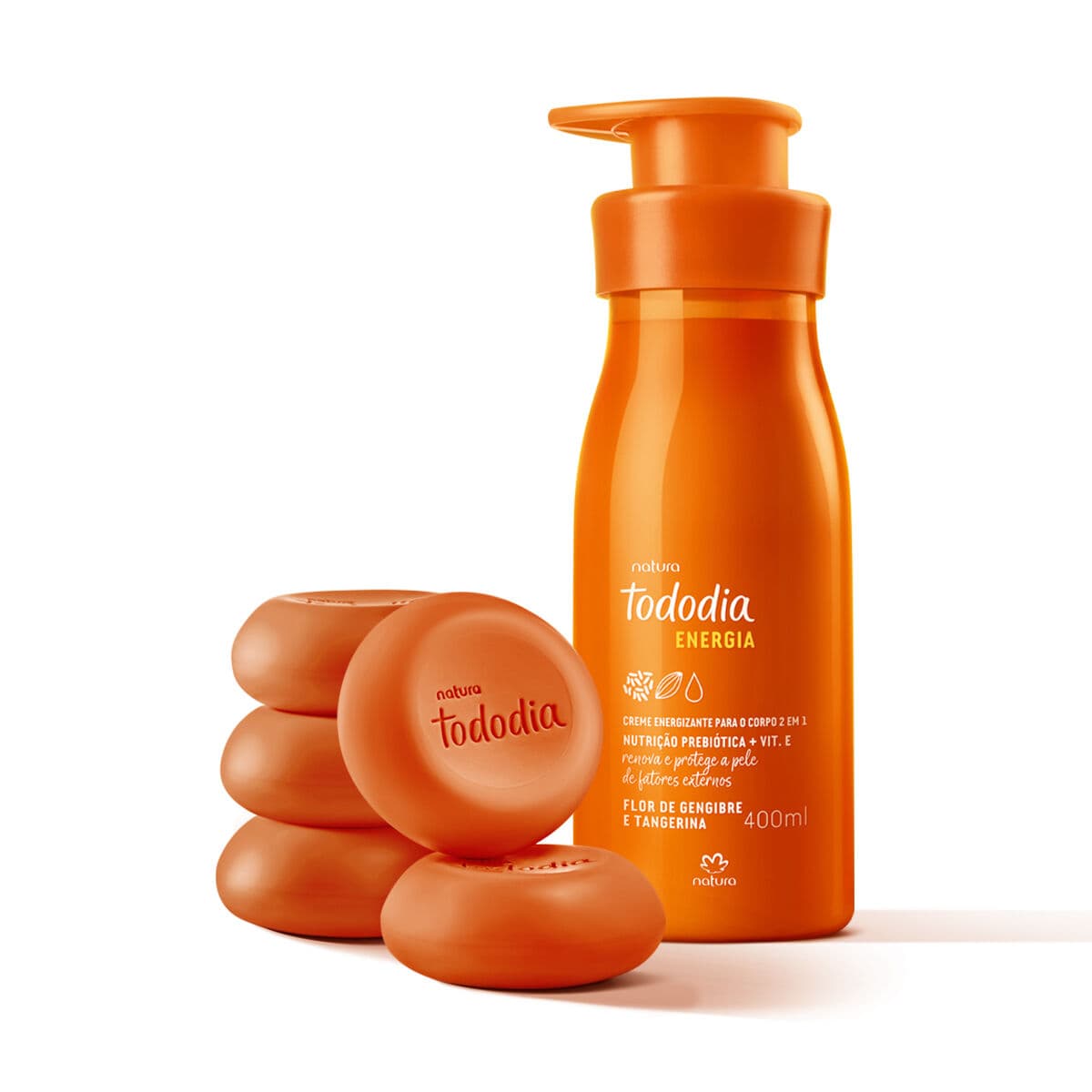 Kit Tododia Energia Flor de Gengibre e Tangerina com Hidratante e Sabonete (2 produtos) — foto 1