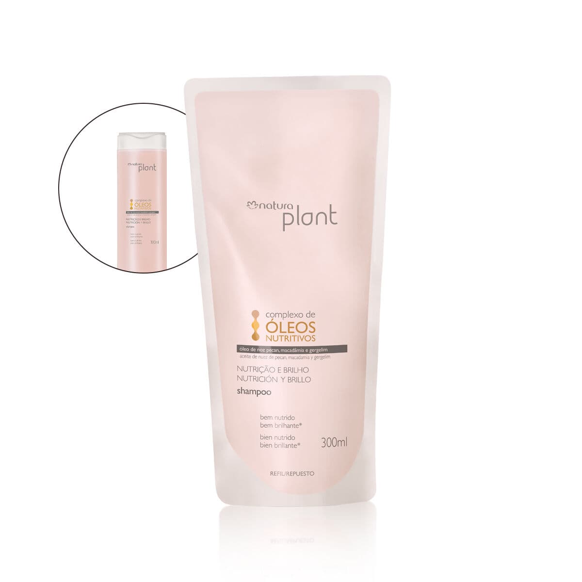Refil Shampoo Nutrição e Brilho 300 ml — foto 1