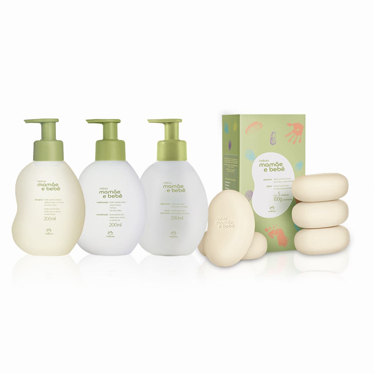 Kit Mamãe e Bebê Shampoo, Condicionador, Sabonete em Barra e Hidratante (4 produtos) — foto 1