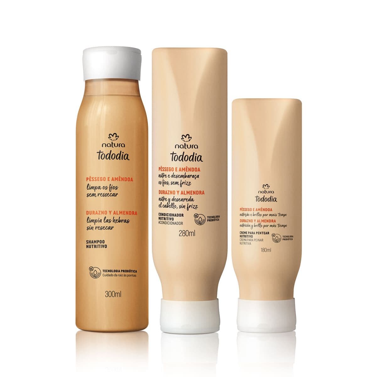 Kit Nutritivo Tododia Pêssego e Amêndoa (3 produtos) — foto 1