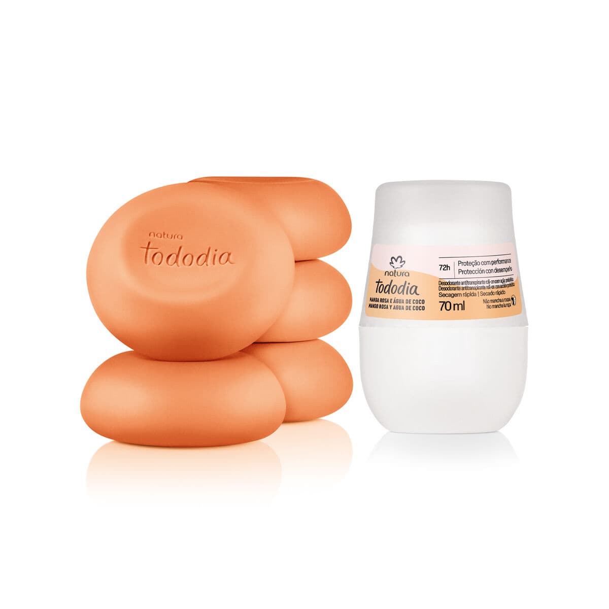 Kit Sabonete em Barra e Roll-on Tododia Manga Rosa e Água de Coco — foto 1