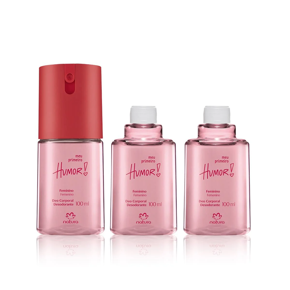 Kit Desodorante Spray Corporal Meu Primeiro Humor Feminino (3 produtos) — foto 1