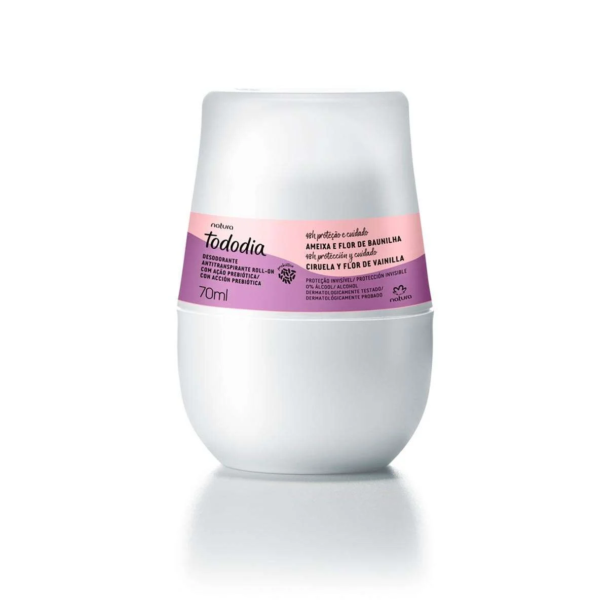Desodorante Antitranspirante Roll-on Tododia Ameixa e Flor de Baunilha 70 ml — foto 1