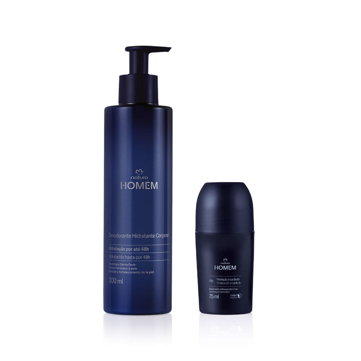 Kit Desodorante Roll-on e Hidratante Corporal Natura Homem (2 produtos) — foto 1