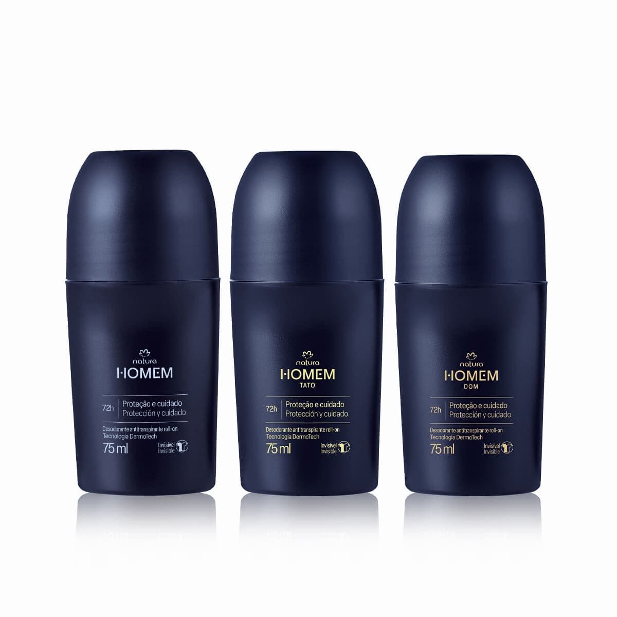 Kit Desodorantes Antitranspirantes Roll-On Natura Homem (3 produtos) — foto 1