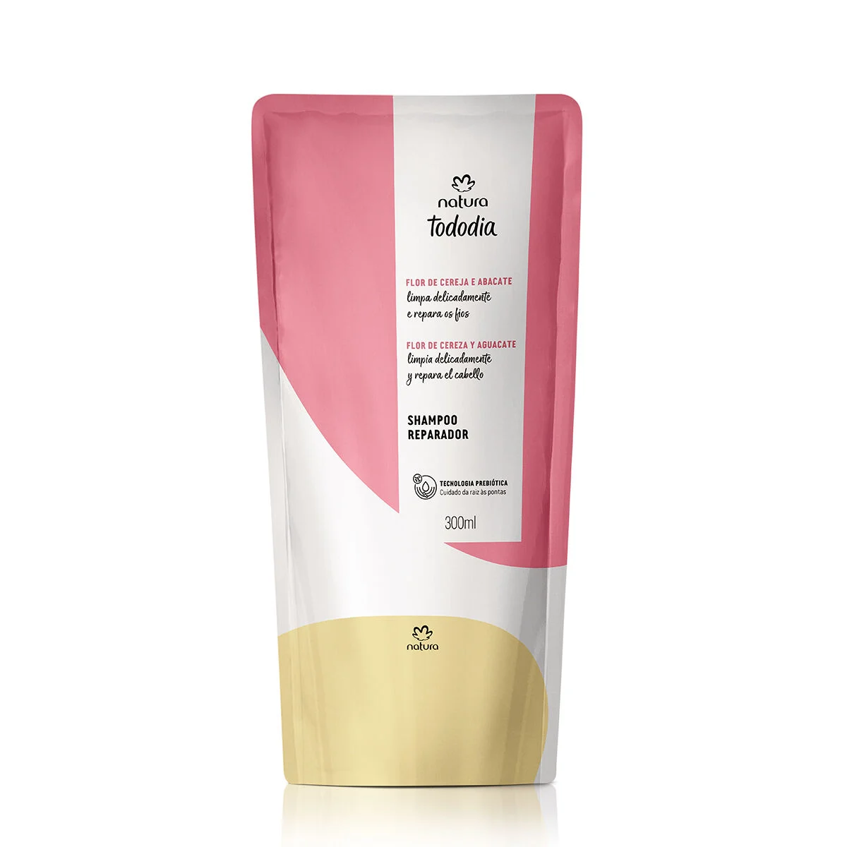 Refil Shampoo Reparador Tododia Flor de Cereja e Abacate 300 ml — foto 1