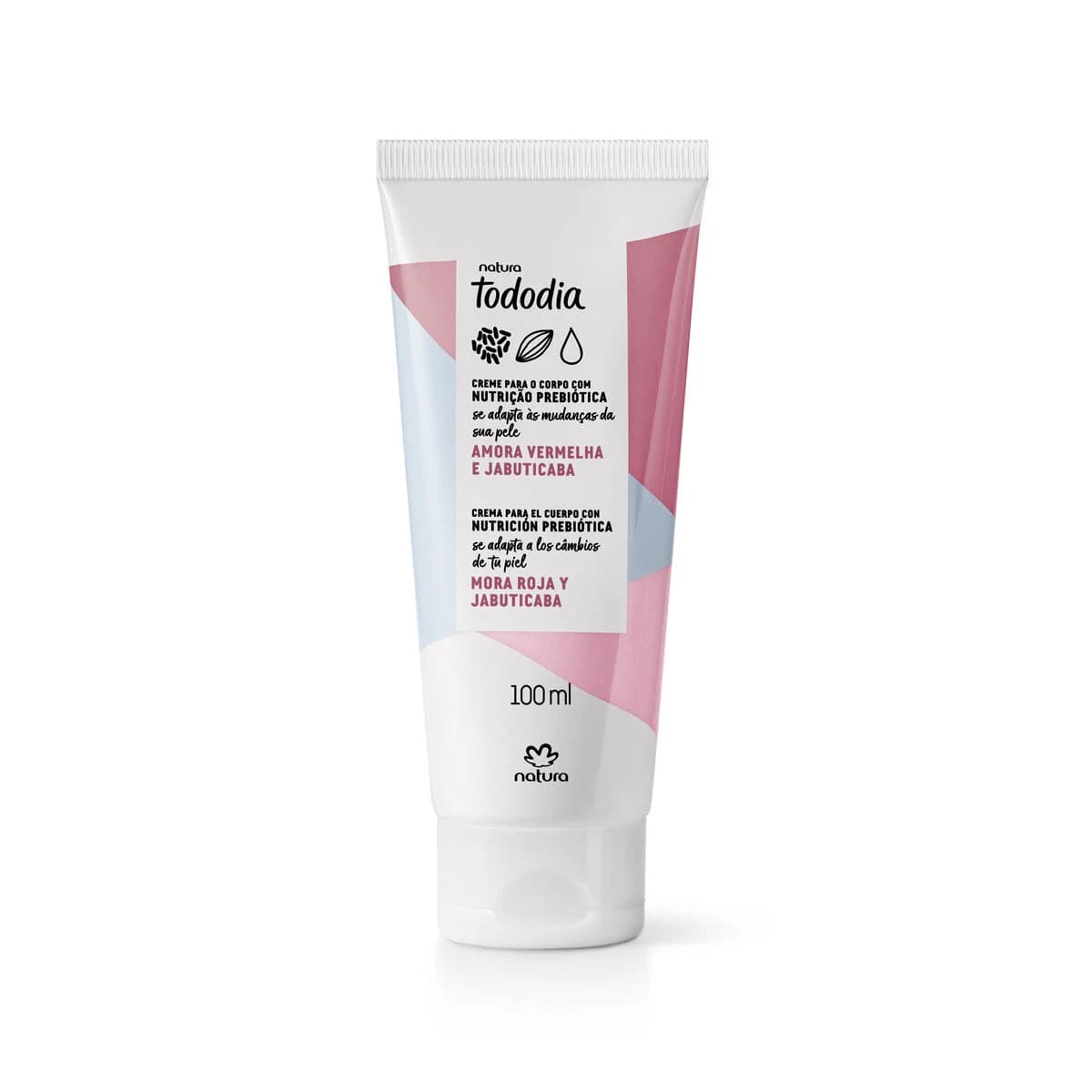 Creme Desodorante Nutritivo Corporal Tododia Amora Vermelha e Jabuticaba 100 ml — foto 1