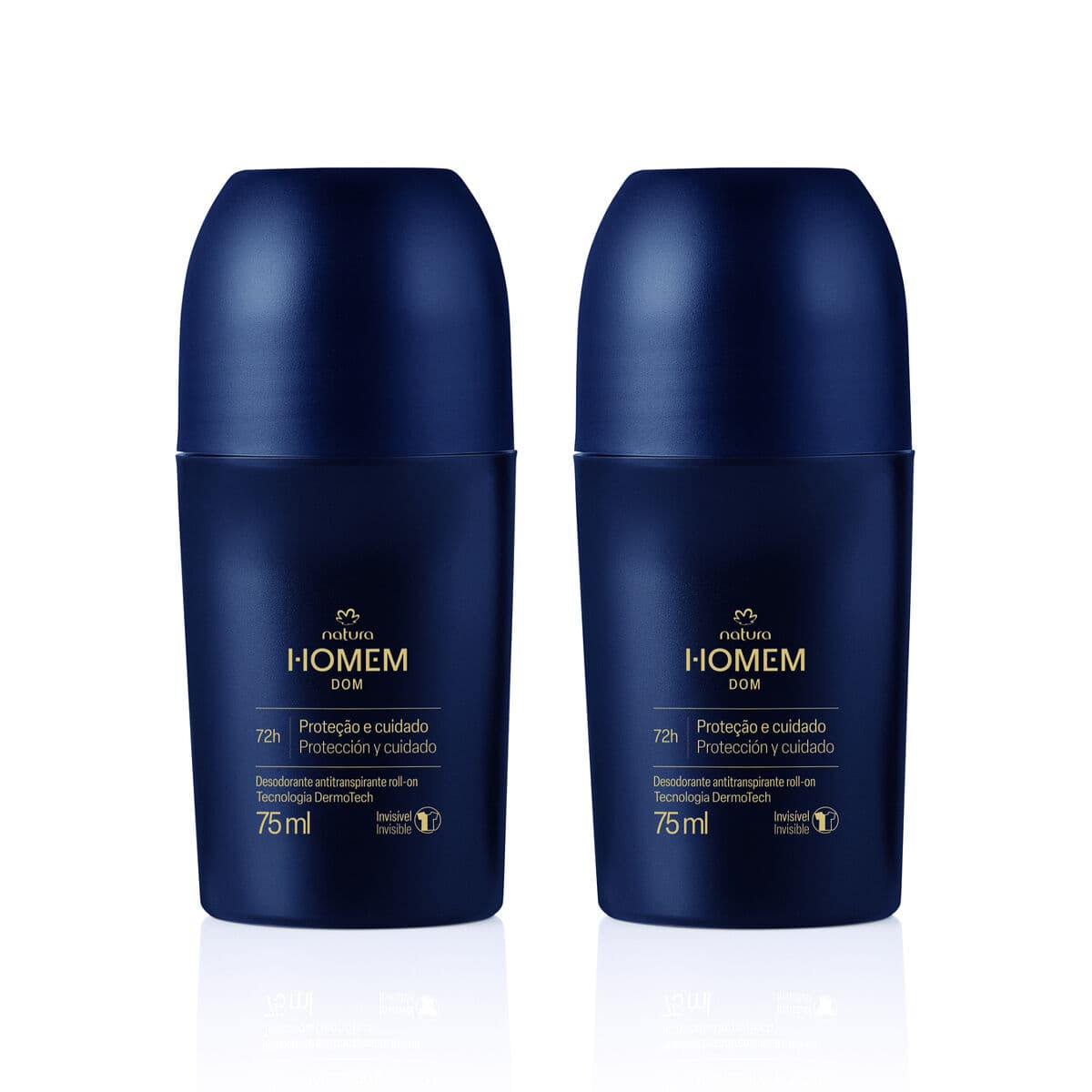 Kit Desodorante Antitranspirante Roll-On Natura Homem Dom 2 un de 75 ml — foto 1